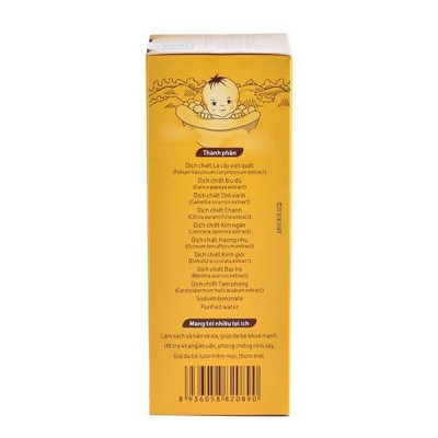 Sữa tắm gội thảo dược Yaocare baby 250ml cho bé chuẩn Đại học Dược Hà Nội