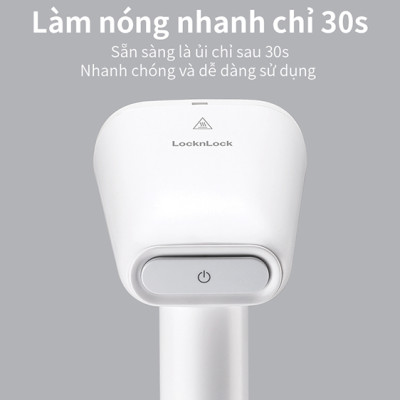 Bàn ủi hơi nước cầm tay Lock&Lock ENI223WHT 1600W - Hàng chính hãng