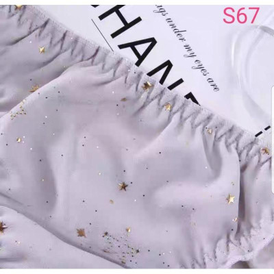 Combo 5 Quần Lót Nữ Lụa Tơ Công Chúa S67 – Mềm Mịn, Họa Tiết Ngôi Sao, Dây Rút