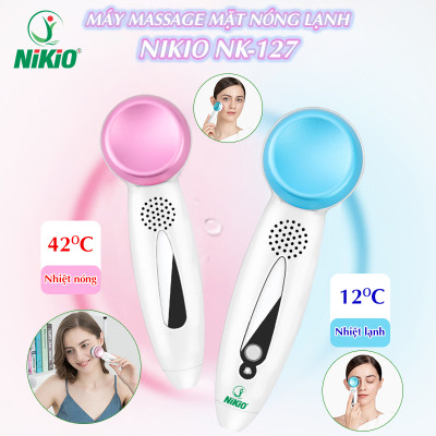 Máy massage mặt Nikio NK-127 - Điện di tinh chất, massage nóng lạnh trẻ hóa da mặt