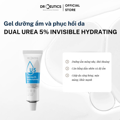 DRCEUTICS Gel Dưỡng Ẩm Và Phục Hồi Da Dual Urea 5% Invisible Hydrating Gel (50g)