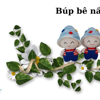 BÚP BÊ NẤM_Thú bông len