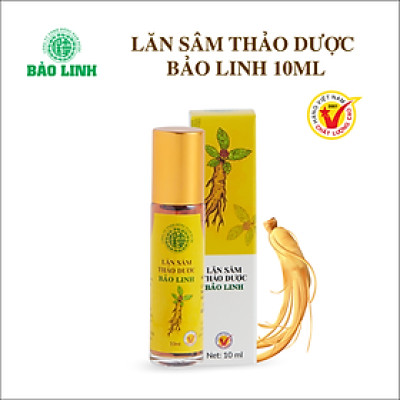 [Combo 3 Chai] Dầu Lăn Sâm Thảo Dược Bảo Linh 10ml - Xoa bóp, massage giảm đau đầu, nhức mỏi, thư giãn