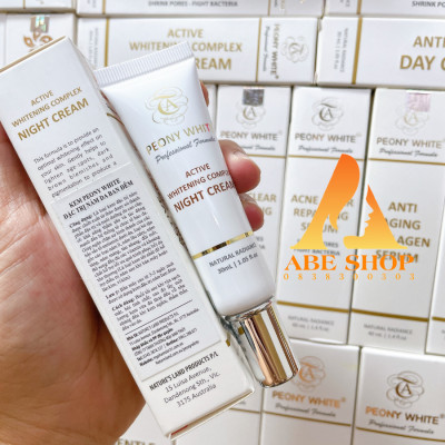 Kem PEONY WHITE NIGHT CREAM - Trắng Da - Làm Đều Màu - Giảm Tàn Nhang - Xóa Thâm Nám Ban Đêm 30ml