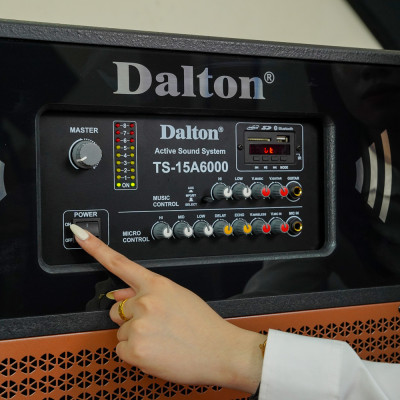 Loa karaoke công suất lớn 2200W TS-15A6000, hàng chính hãng Dalton Loa bass: 15 inch x 2 (2 loa 4 tấc), Loa treb: 1.5 inch x 2 (2 loa treb còi 5 inch- Bảo hành 12 tháng)