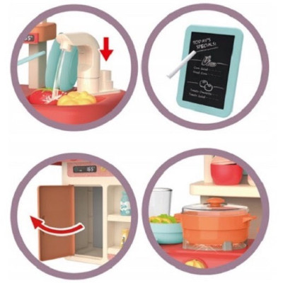 Bộ đồ chơi nhà bếp Toys House nấu nướng, có vòi nước và bảng vẽ, hướng nghiệp cho bé từ 3 tới 8 tuổi