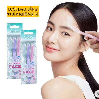 Dao Cạo Lông Mặt Lưỡi Thép Không Gỉ Kai For Women 17810
