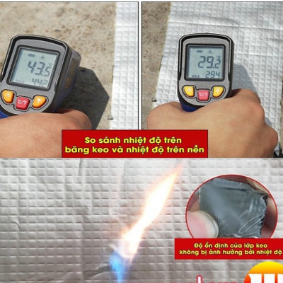Băng Keo Chống Thấm Rộng 5cm/10cm/15cm/20cm Dài 5m Siêu Dính, Chống Thấm Nước, Keo Chống Dột