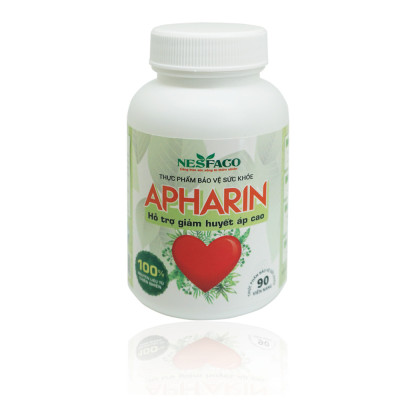 Combo 3 Tặng 1 Thực Phẩm Bảo Vệ Sức Khỏe APHARIN Hỗ Trợ Cao Huyết Áp Từ Thảo Dược
