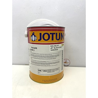 Sơn chịu nhiệt 600oC Jotun Solvalitt màu đen Jet Black 3310 (RAL 9005) _ 5L