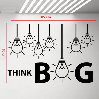 Decal Dán Tường "THINK BIG" Trang Trí Văn Phòng, Góc Làm Việc ... Sáng Tạo - Decal Cao Cấp AmyShop