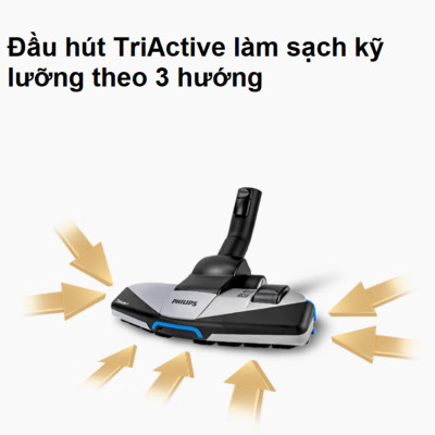 HÀNG CHÍNH HÃNG - Máy hút bụi không túi cao cấp Philips PowerPro Expert FC9735/81