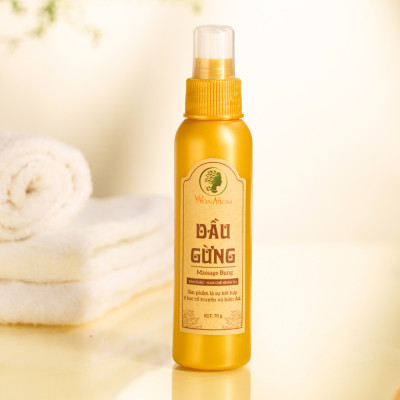 Dầu gừng thảo mộc massage tan mỡ bụng sau sinh Wonmom 70g