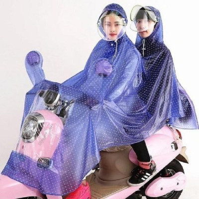 Áo Mưa 1 và  2 Đầu Có Kính Che Mặt Cánh Dơi Chấm Bi Thời Trang Chất Liệu dẻo mềm - hàng việt