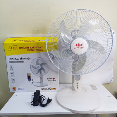 Quạt Sạc Tích Điện Honjianda HJD-6216TD - Hàng Chính Hãng