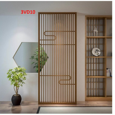 Vách ngăn phòng khách, nhà bếp bằng gỗ 3VD10