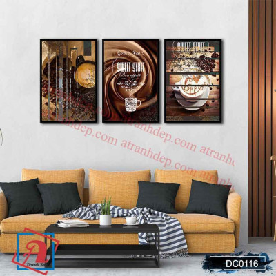 Tranh canvas treo tường Decor Tranh treo quán cafe 03 – DC116