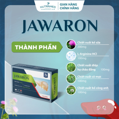 Viên uống Jawaron hỗ trợ chống viêm gan, giải độc và bảo vệ gan (30 viên) - Nutramed