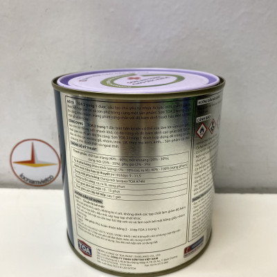 Sơn sắt mạ kẽm Toa 2 trong 1 màu vàng 445 _ 800G