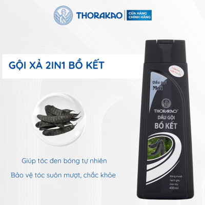 Dầu Gội Bồ Kết Thoraka Dưỡng Tóc Đen Bóng Suôn Mượt 750ml