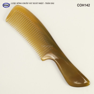 Lược chuôi vát mẫu thông dụng (Size: L - 19cm) COH142 - Lược sừng xuất Nhật - Chăm sóc tóc