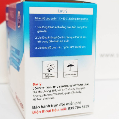 Que Thử Đường Huyết Safe Accu Chính Hãng Sinocare 50 Que + 50 Kim Chích Máu