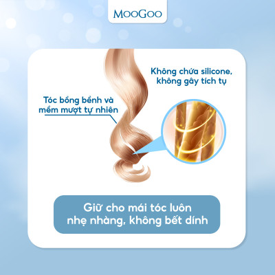 Dầu xả tóc Moogoo thuần chay tự nhiên phục hồi và dưỡng ẩm cho tóc