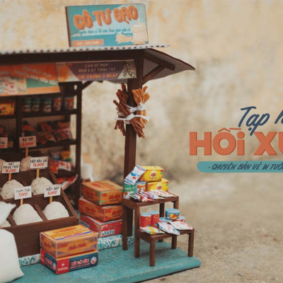 MÔ HÌNH SÀI GÒN XƯA VÀ NAY - TIỆM GẠO TÍ HON - AD06