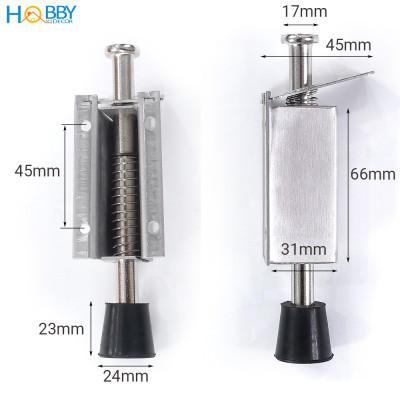 Đồ chặn cửa 2 chiều chốt đạp lò xo đế cao su Hobby Home Decor CCD1