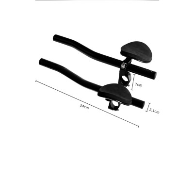 Tay nghỉ xe đạp thể thao gắn ghi đông hợp kim nhôm siêu nhẹ, tay nghỉ carbon 34cm đầy đủ phụ kiện hàng chính hãng