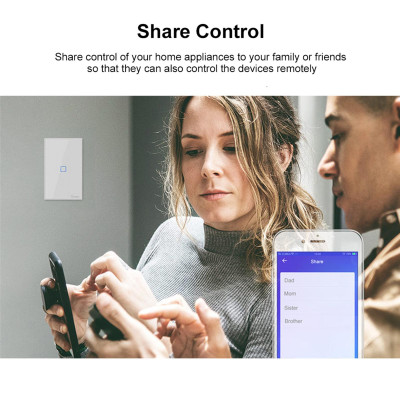 Bảng điều khiển tiêu chuẩn SONOFF T2US3C-TX 3 gang công tắc đèn tường WiFi thông minh 433MHz điều khiển từ xa RF 