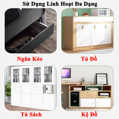 Chốt Khoá Mật Khẩu Khóa Cửa Tủ Kệ Ngăn Kéo Hộc Bàn KUNBE Chốt Lật Khóa Số Loại 3 Khúc