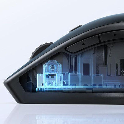 Ugreen UG15807MU101TK 4000DPI Bluetooth 6 nút điều chỉnh kiểu dáng Công thái học Màu Xanh Chuột không dây + BT Không kèm Pin AA - HÀNG CHÍNH HÃNG