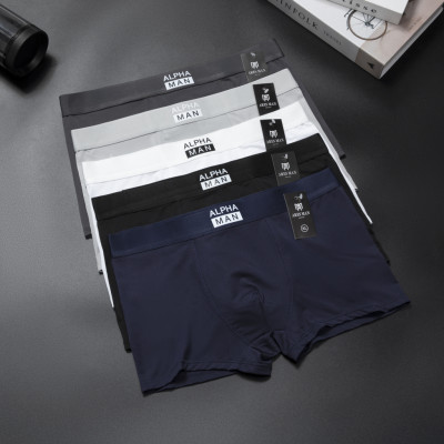 Quần boxer nam , quần lót đùi nam ALPHA được làm bằng chất thun lạnh mềm mịn thấm hút mồ hôi co giãn 4 chiều