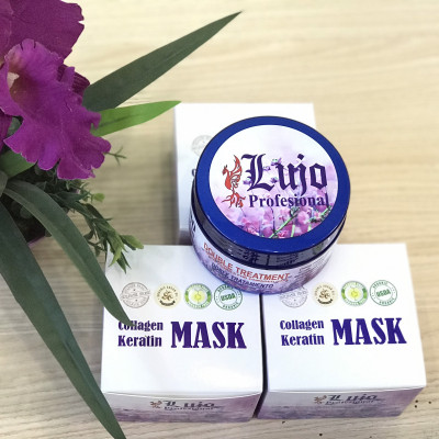 Hấp ủ phục hồi cấp tốc LUJO KERATIN MASK & COLLAGEN cho mái tóc