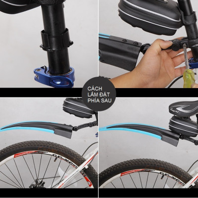 Bô 2 Tấm Chắn Bùn Xe Đạp Thể Thao Bánh Trước Bánh Sau Cao Cấp AIGUIQI - Hàng Nhập Khẩu