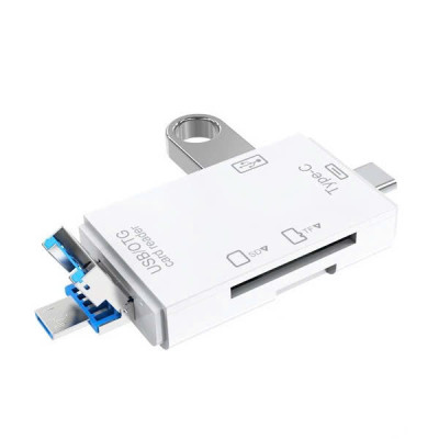 XOA 2S Đầu đọc thẻ nhớ SD, TF chân Type C, USB 3.0 Micro USB / U / Type C / TF / SD Cho Điện Thoại / Laptop - Hàng Nhập Khẩu