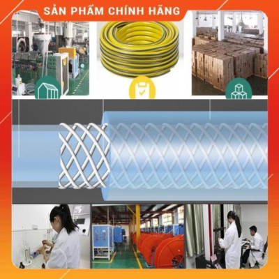 ️ Bộ dây vòi xịt nước rửa xe, tưới cây , tăng áp 3 lần, loại 7m, 10m 206319 cút sập,nối đen+ mở chai