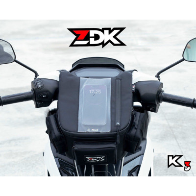 Túi treo xe máy chính hãng ZDK K3, nhiều ngăn, túi treo đầu xe, túi treo ghi đông xe máy chứa đồ dùng, cảm ứng điện thoại tốt - Hàng chính hãng