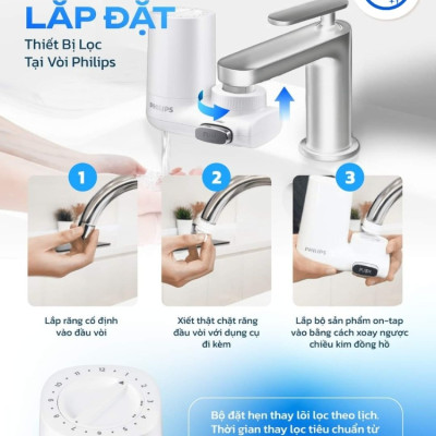 Combo 1 năm sử dụng nước sạch cho các chị em nội trợ với Bộ lọc nước tại vòi AWP3753 & Lõi lọc AWP315 (HÀNG CHÍNH HÃNG)
