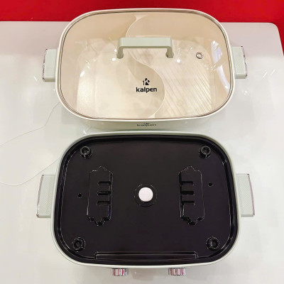 Bếp Nướng Lẩu Hai Ngăn Đa Năng Kalpen 6.5L PP66 Công Suất 2200W - Hàng Chính hãng