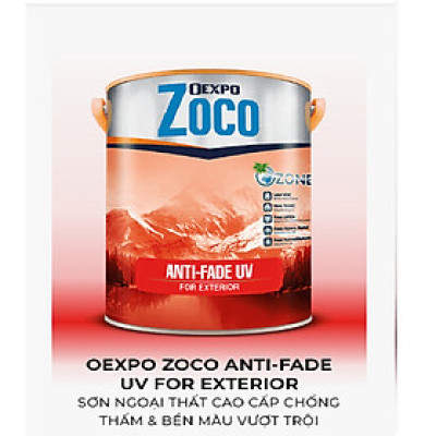 OEXPO ZOCO ANTI-FADE UV FOR EXTERIOR – SƠN NGOẠI THẤT CAO CẤP CHỐNG THẤM & BỀN MÀU VƯỢT TRỘI- OZ 86017