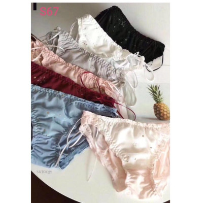 Combo 5 Quần Lót Nữ Lụa Tơ Công Chúa S67 – Mềm Mịn, Họa Tiết Ngôi Sao, Dây Rút