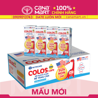 Thùng sữa nước Nutricare ColosCare giúp trẻ tăng cường hệ miễn dịch (180ml)