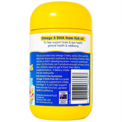 Dầu cá Omega-3 DHA cho trẻ Vita Gummies Nature