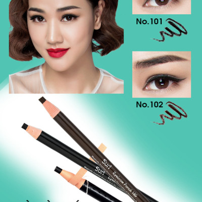 Chì mày xé Suri Eyebrow Pencil Hàn Quốc tặng kèm móc khoá