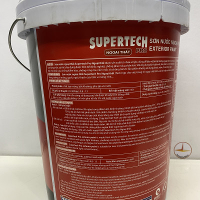 Sơn nước Toa Supertech ngoại thất màu xanh 7410 _ 18L