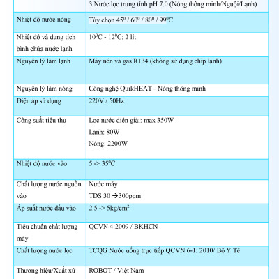 Máy Lọc Nước Điện Giải Ion Kiềm ROBOT IonKing 912 Chế Độ Nóng Nguội Lạnh - Hàng Chính Hãng