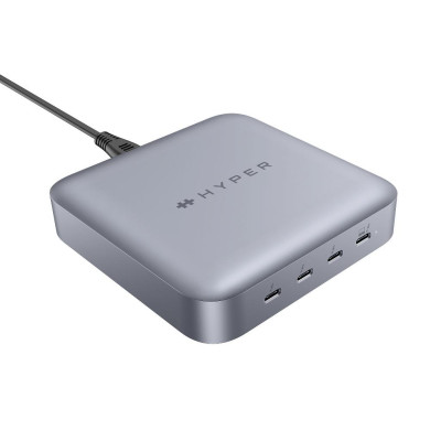 Hub kiêm luôn nguồn Hyper Thunderbolt 4 Power Hub with Integrated Gan Power Source – HDTB4PH, tốc độ truyền dữ liệu cao, hàng chính hãng