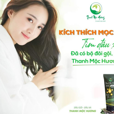 Combo dầu gội & dầu xả Thanh Mộc Hương ngăn rụng tóc kích thích mọc tóc sạch gàu nấm ngứa 350ml